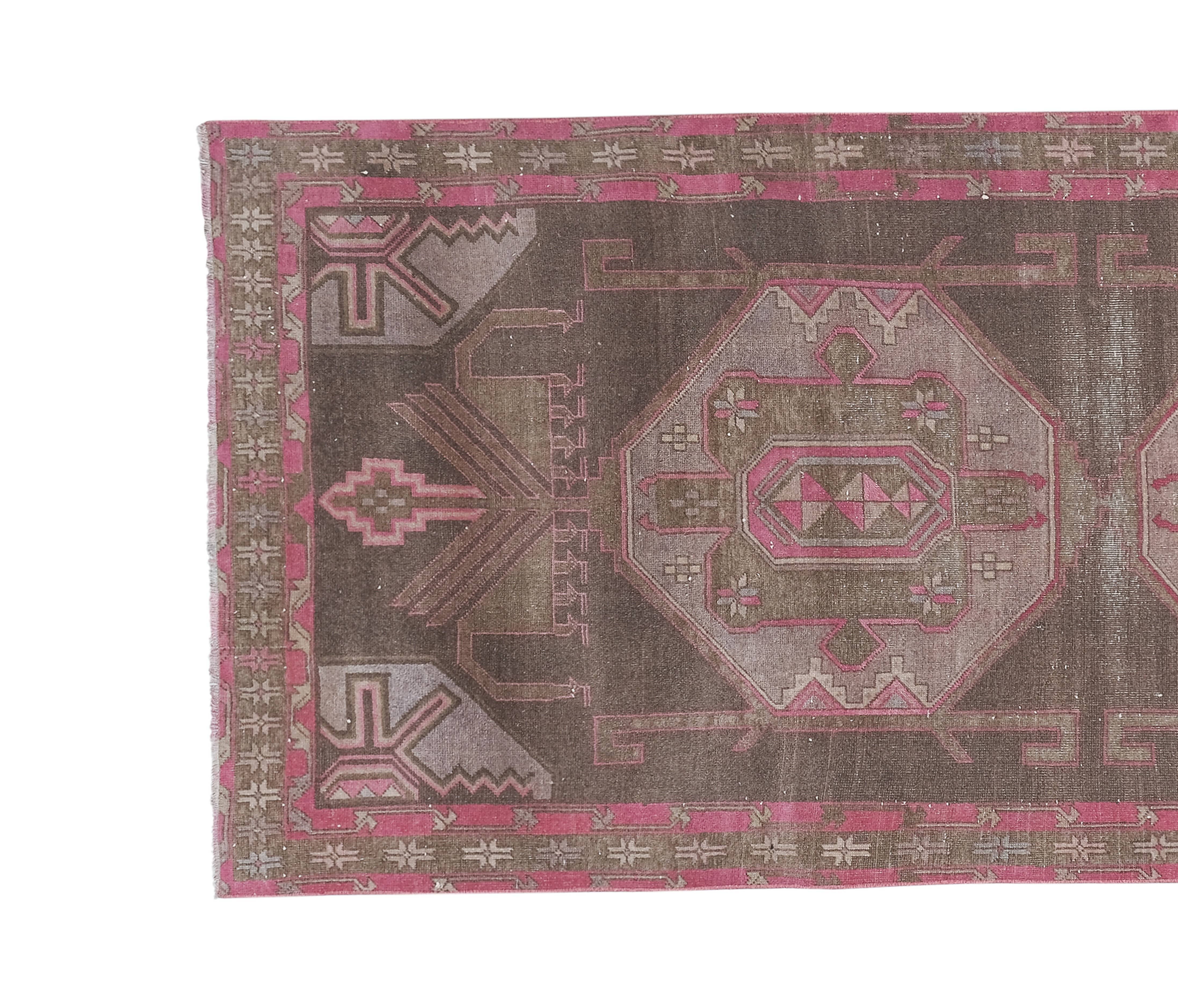 Vintage Kazak Rug 3'9'' x 9'11''
