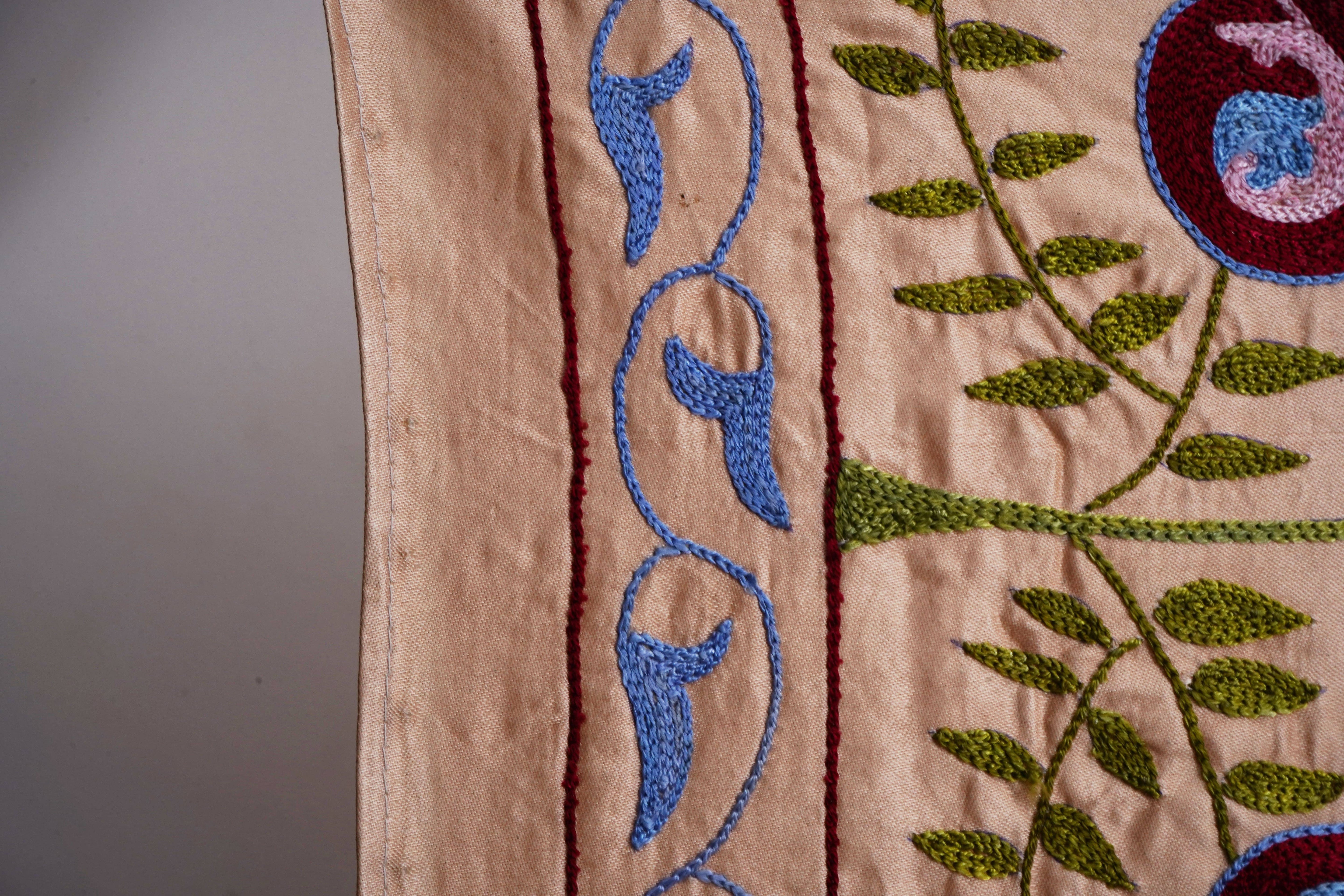 Hand-Embroidered Suzani Runner 1'9'' x 6'3''