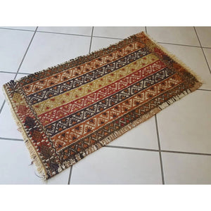 Vintage Oushak Yastik Rug 19'' x 33''