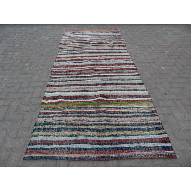Vintage Turkish Anatolian Rug 4'3'' x 9'3''