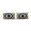 Silk Ikat Velvet Pillow Cover Set of 2 | 15'' x 24''