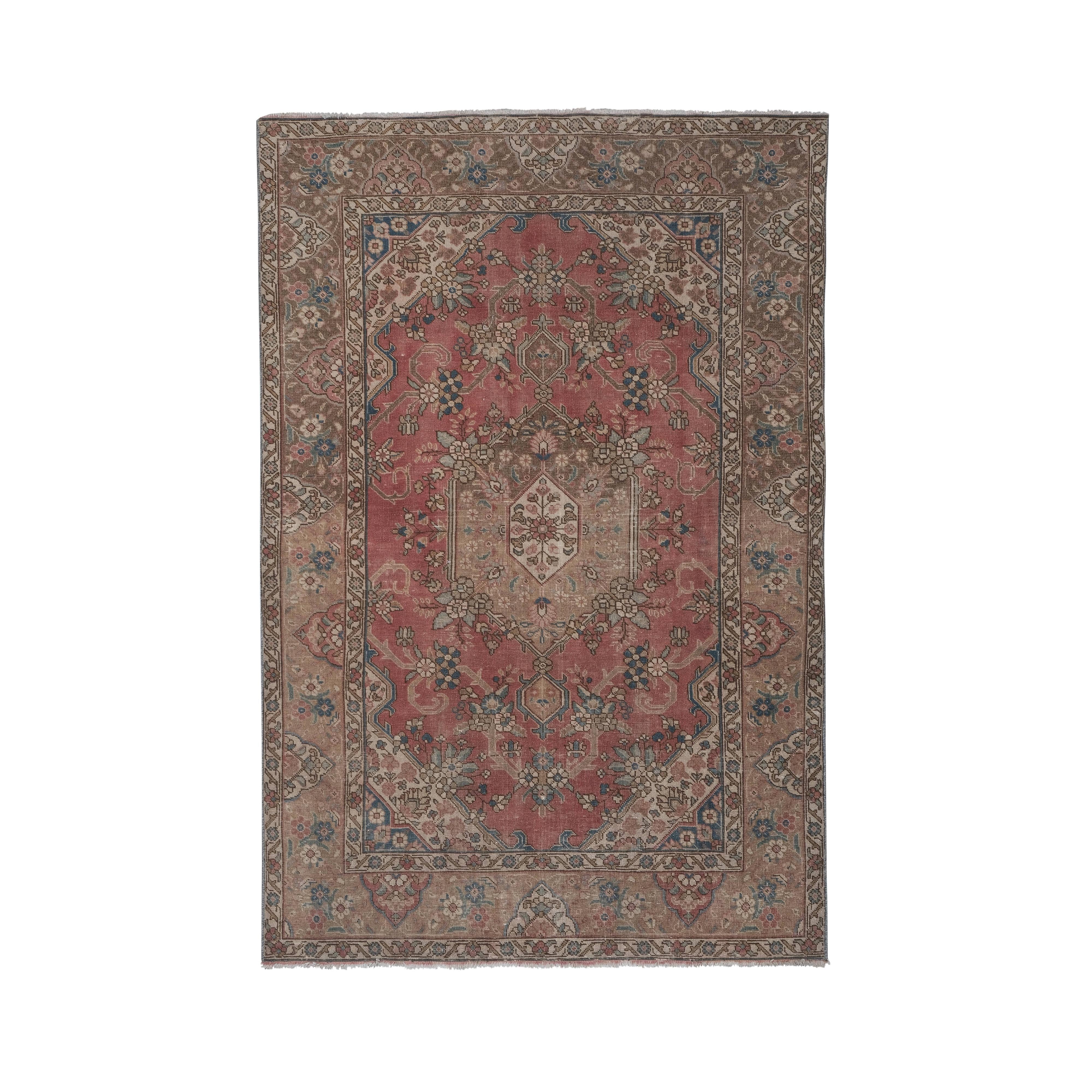 Vintage Turkish Rug 4'5'' x 6'4''