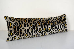 Silk Ikat Velvet Pillow Cover | 15'' x 45''