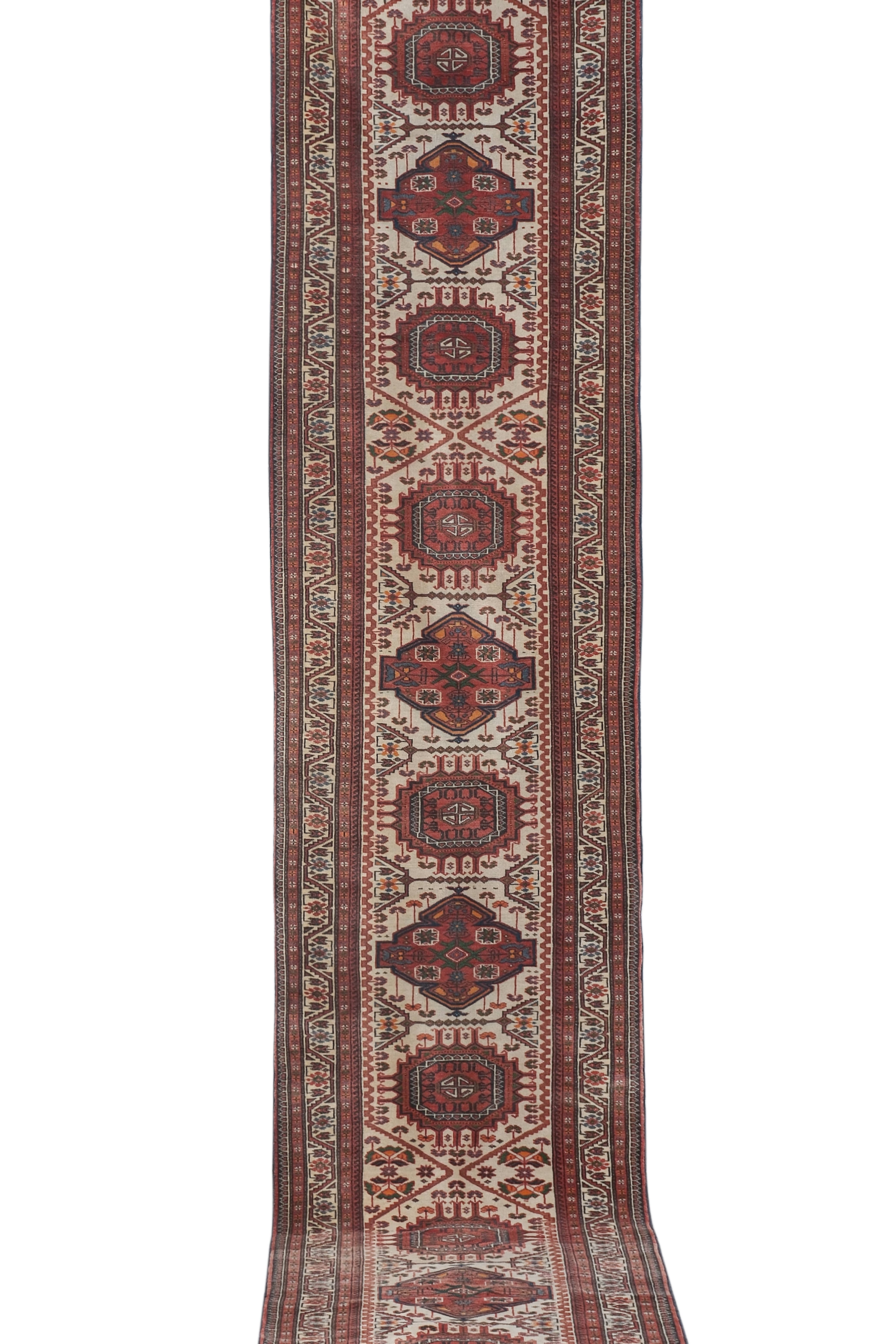 Vintage Turkish Anatolian Runner 2'9'' x 13'6''