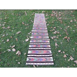 Vintage Turkish Runner Rug 2' x 10'11''