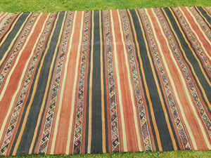 Vintage Turkish Kilim Rug 5'8'' x 10'11''