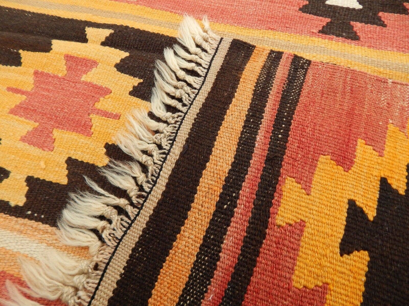 Vintage Turkish Kilim Runner 4'2'' x 9'4''