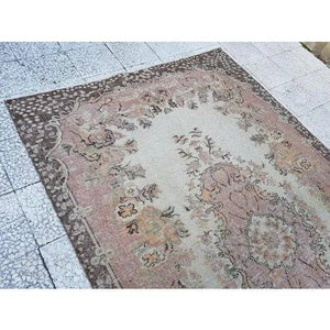 Vintage Oushak Rug 5'5'' x 8'10''