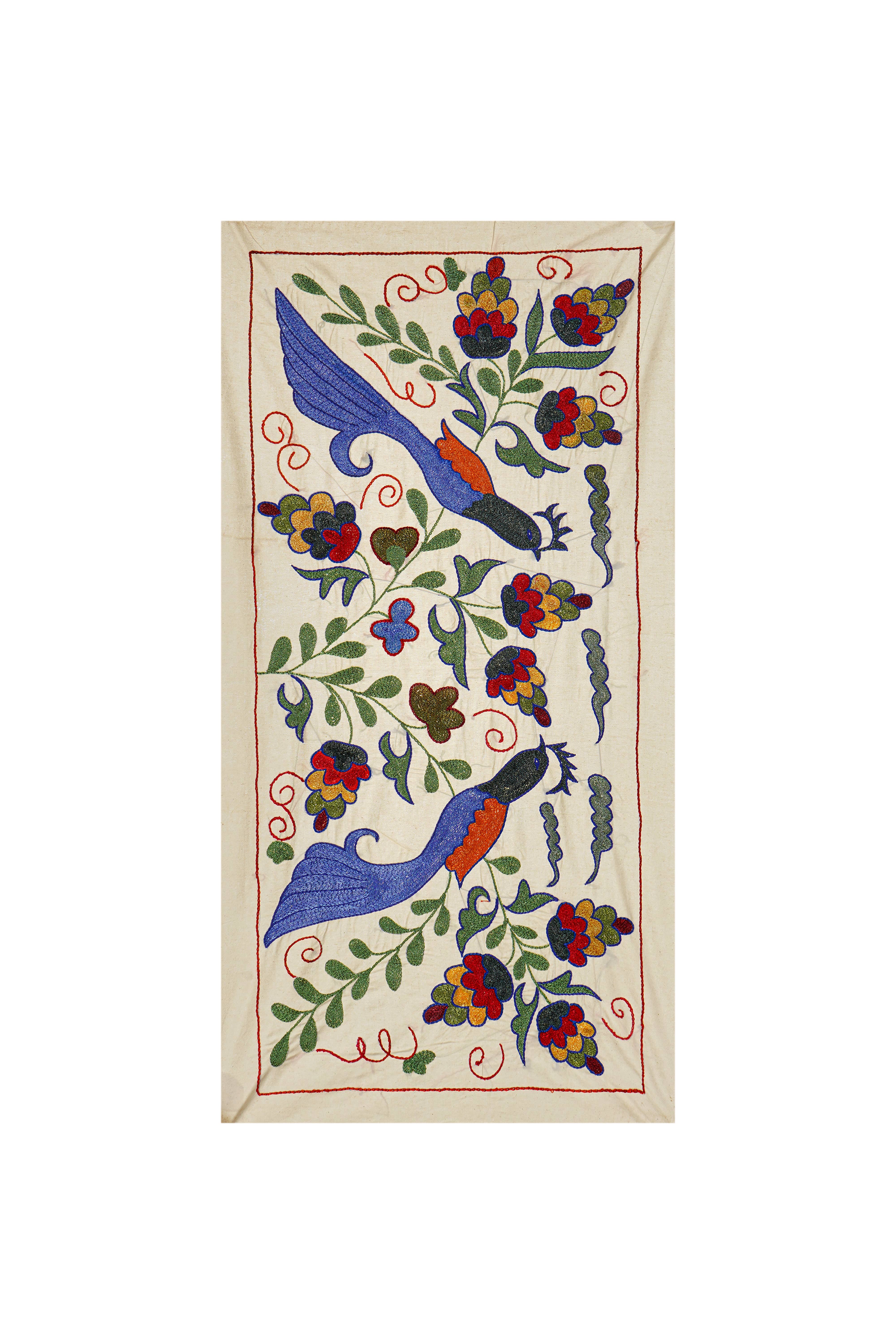 Bird Suzani Table Runner | 17'' x 33''