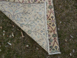 Vintage Turkish Anatolian Oushak Runner 2'1'' x 10'4''