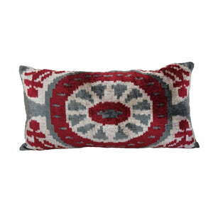 Silk Ikat Velvet Pillow Cover | 13'' x 24''