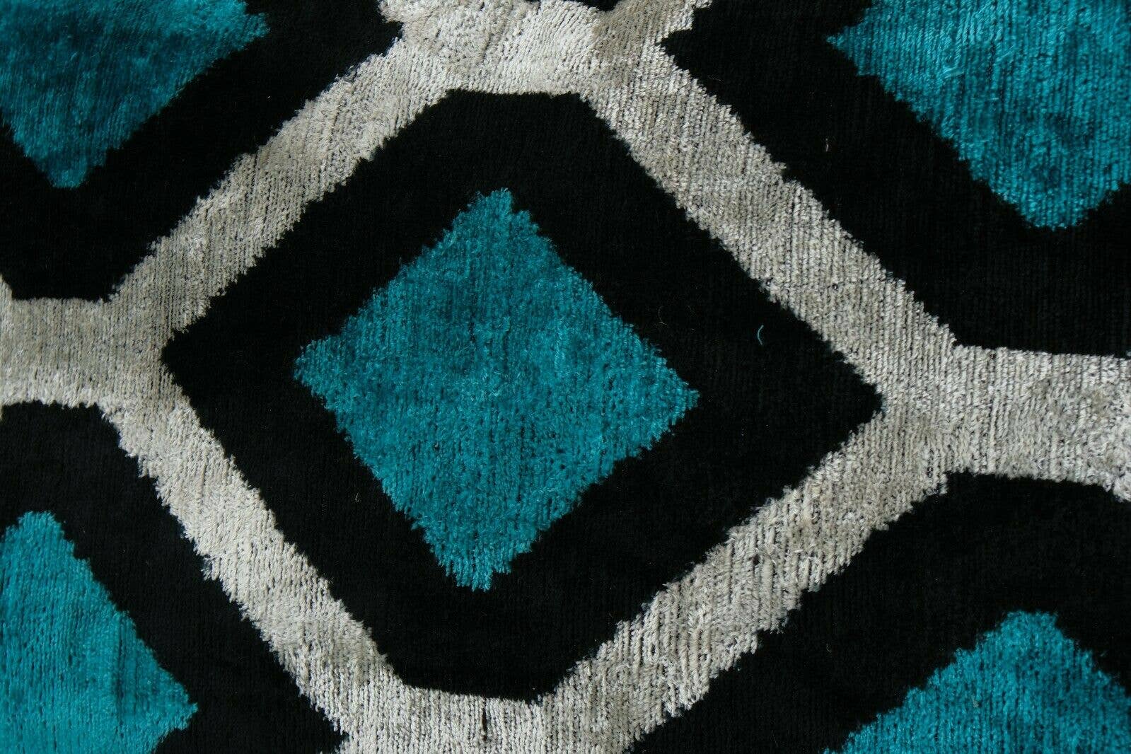 Silk Ikat Velvet Pillow Cover Set of 2 | 16'' x 22''