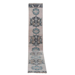 Vintage Turkish Runner Rug 3'1'' x 20'2''