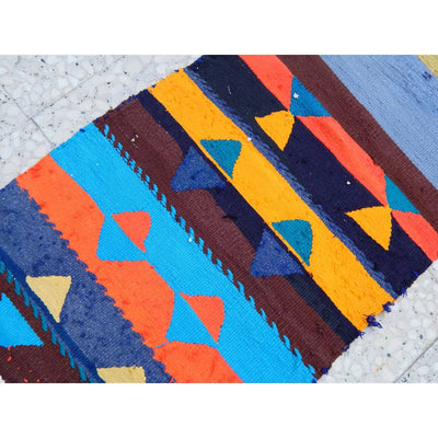 Vintage Turkish Kilim Runner 1'7'' x 8'2''