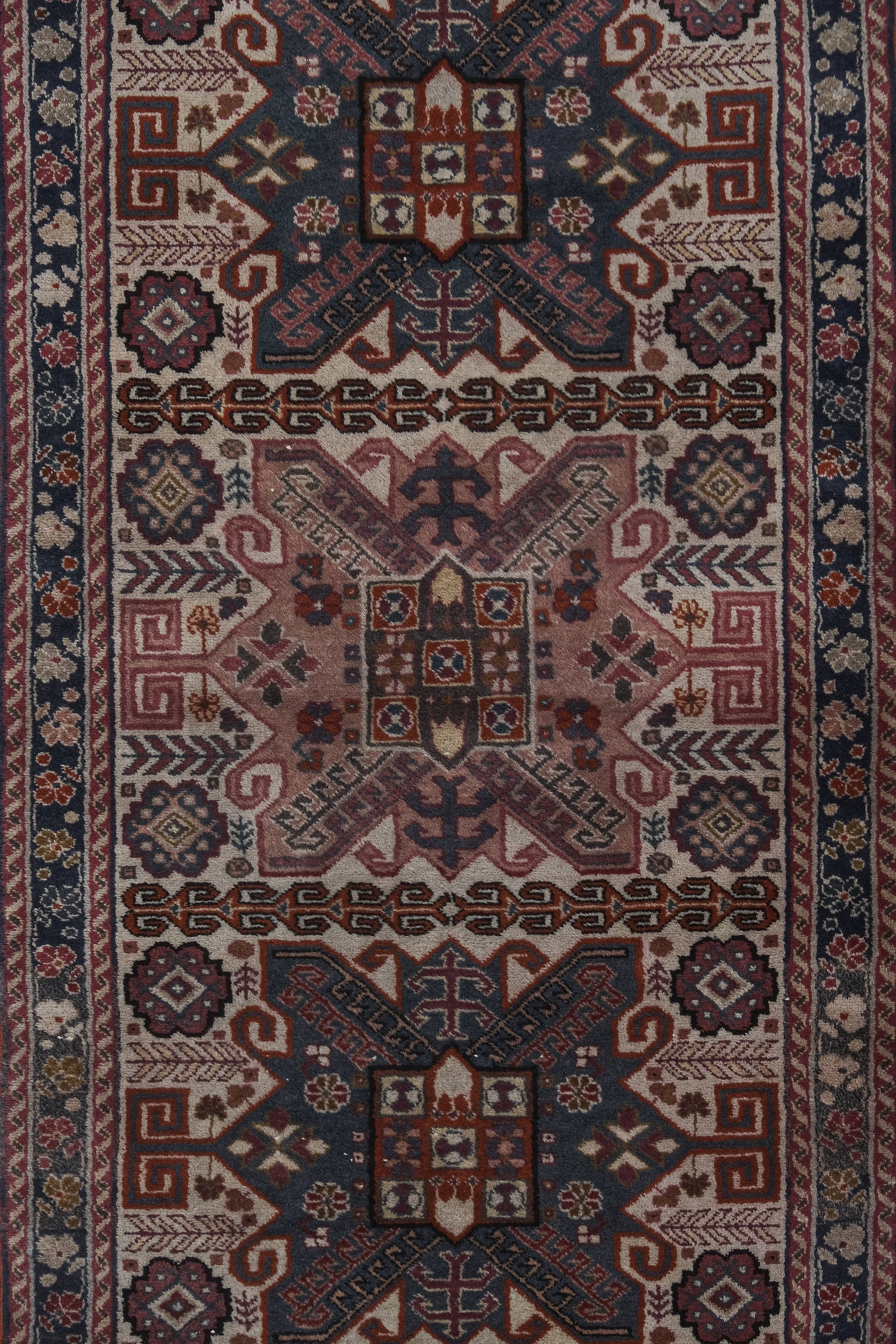Vintage Turkish Anatolian Runner Rug 2'6'' x 10'