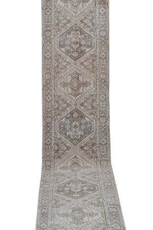 Vintage Turkish Runner Rug 2'6'' x 14'1''