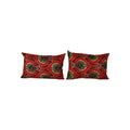 Uzbek Roller Printed Pillow Cover Set of 2 | 14'' x 22''