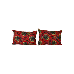 Uzbek Roller Printed Pillow Cover Set of 2 | 14'' x 22''
