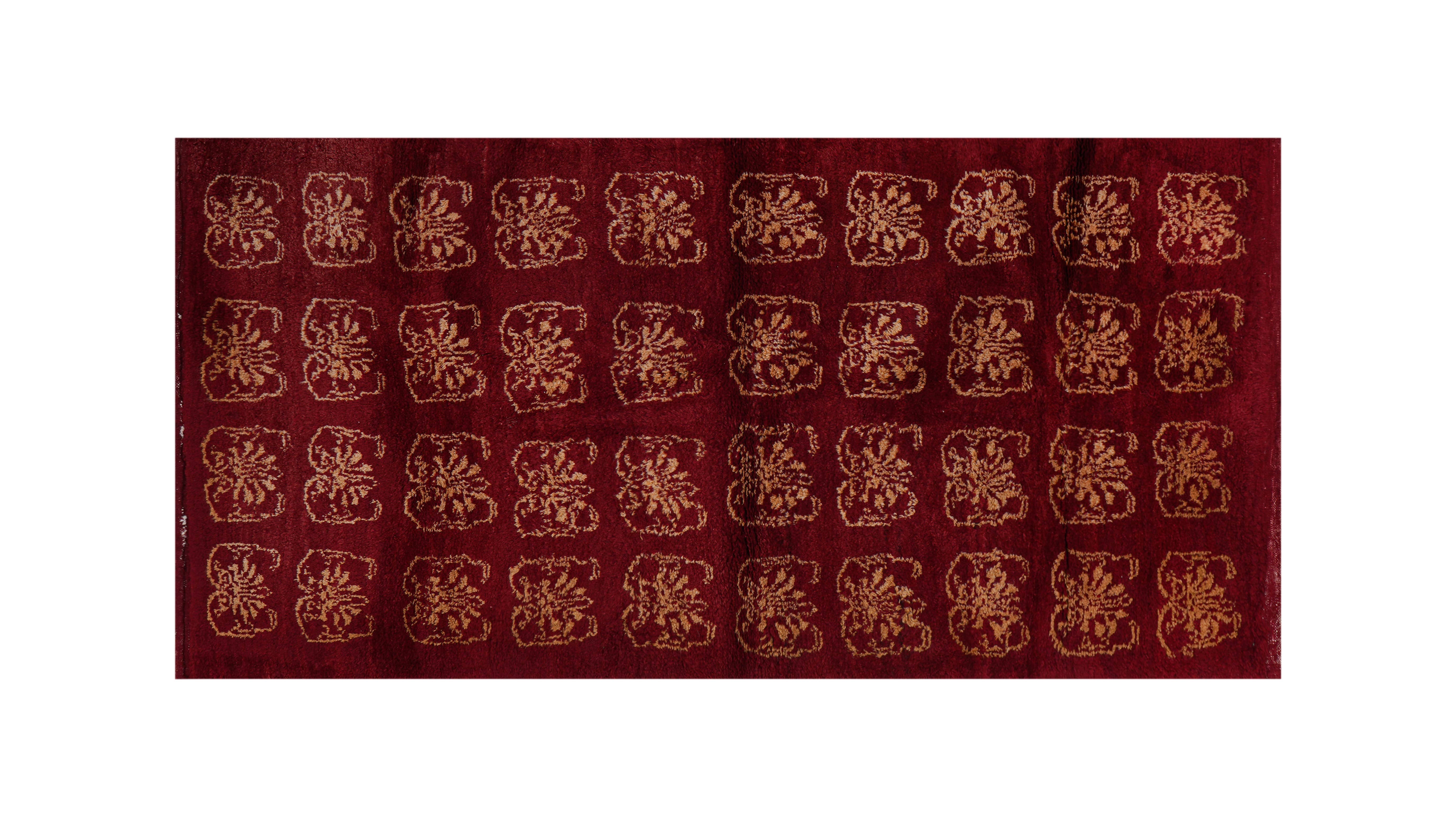 Vintage Turkish Tulu Rug 3'7'' x 7'7''