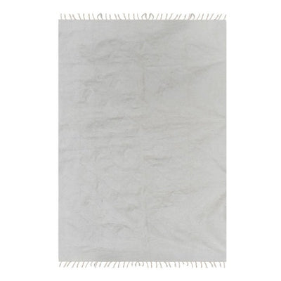 Turkish White Siirt Kilim Rug 5'3'' X 7'2''