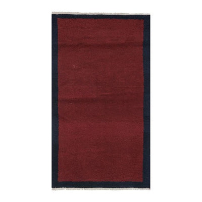 1960s Vintage Organic Savy Red Wool Turkish Shaggy Rug 3'5'' X 5'7''