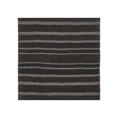 Vintage Striped Goat Hair Kilim Rug 7'4'' X 7'8''