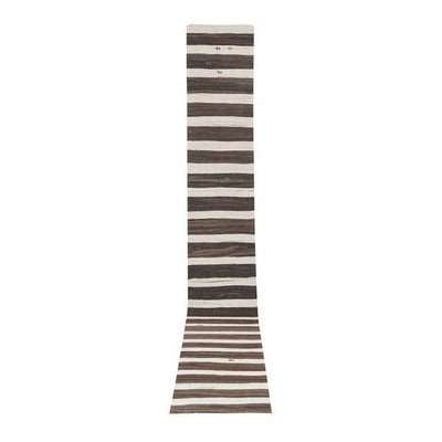 Vintage Organic Turkish Hemp Kilim Runner 2'4'' X 17'2''