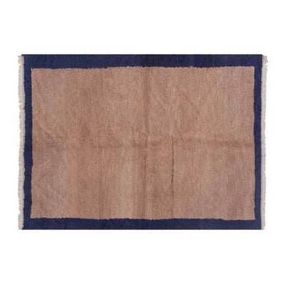 Vintage Checkered Tulu Rug - Soft Wool Pile 4'4'' X 5'11''