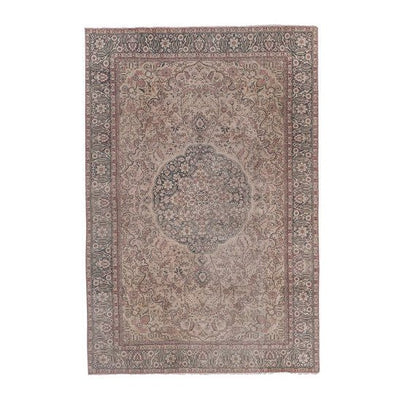 Vintage Turkish Sparta Carpet - Large Square Area Rug