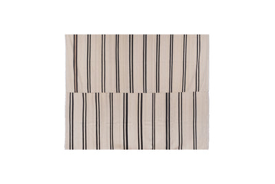 1960s Vintage Oversized Natural Turkish Hemp Kilim Rug 9'7'' X 12'1''