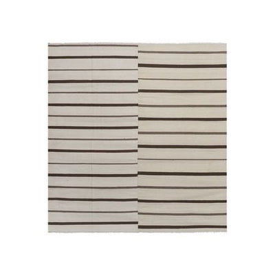 Vintage Turkish Hemp Kilim Rug 10'2'' X 9'8''