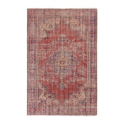 1960s Vintage Distressed Turkish Rug 5'12'' X 9'1''