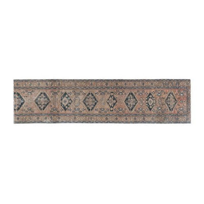 Vintage Anatolian Hand-Knotted Wool Runner Rug