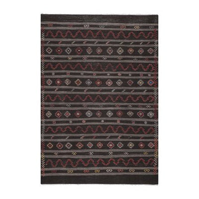 Vintage Goat Hair Turkish Flat Weave Kilim 7'5'' X 10'8''