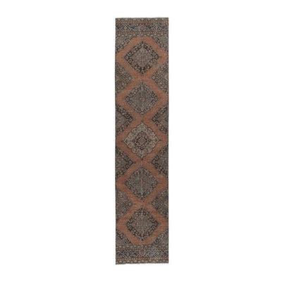 Vintage Decorative Turkish Oushak Runner 2'11'' X 13'
