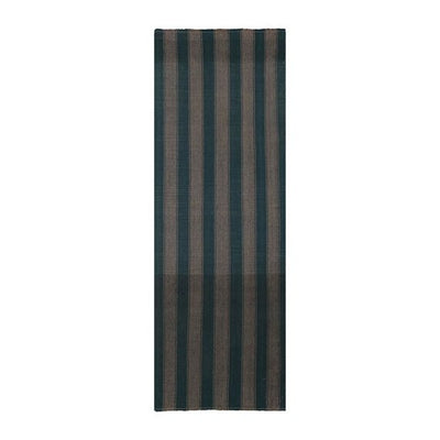 Vintage Striped Hemp Turkish Kilim Runner - Designer Organic Kilim3'4'' X 8'11''
