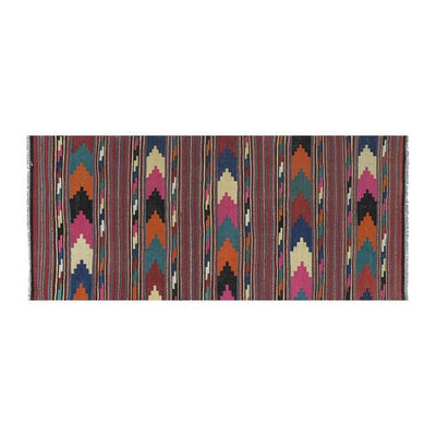 Vintage Turkish Handmade Kilim Rug 5'1'' X 11'11''