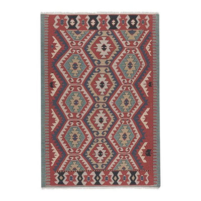 Vintage Geometrical Turkish Kilim Rug 3'10'' X 5'7''