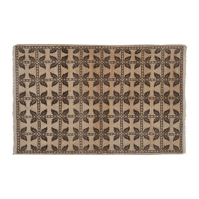 1960s Vintage Turkish Tulu Rug - Organic Wool Shaggy Carpet 4' X 6'3''