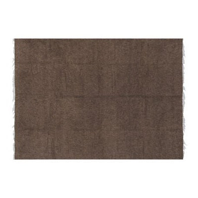 Vintage Brown Camel Hair Blanket Kilim Rug 5'5'' X 7'1''