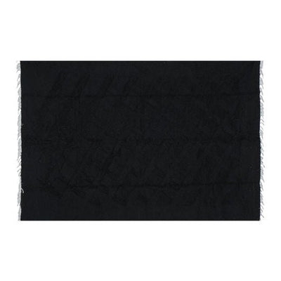 Vintage Black Turkish Siirt Shaggy Kilim Rug 5'3'' X 7'4''