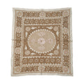 Hand-Embroidered Suzani Wall Hanging & Tablecloth 4'2'' x 5'2''