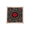 Hand-Embroidered Suzani Wall Hanging & Tablecloth 5'2'' x 5'4''