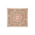 Hand-Embroidered Suzani Wall Hanging & Tablecloth 4'1'' x 4'8''