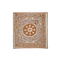 Hand-Embroidered Suzani Wall Hanging & Tablecloth 4'6'' x 4'8''