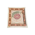 Hand-Embroidered Suzani Wall Hanging & Tablecloth 4'2'' x 4'11''