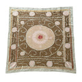 Hand-Embroidered Suzani Wall Hanging & Tablecloth 4'7'' x 4'9''