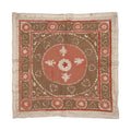 Hand-Embroidered Suzani Wall Hanging & Tablecloth 4'4'' x 4'5''