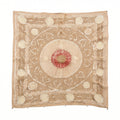 Hand-Embroidered Suzani Wall Hanging & Tablecloth 4'5'' x 5'
