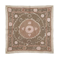 Hand-Embroidered Suzani Wall Hanging & Tablecloth 4'7'' x 4'8''